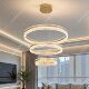 Living room chandelier 2026 new Italian style minimalist high-end circular designer art lamp restaurant master bedroom lamp