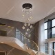Stairwell chandelier overhead duplex floor large chandelier