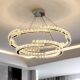 Light luxury crystal chandelier living room main light
