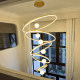 2024 new style loft loft living room large chandelier
