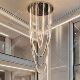 Living room large chandelier duplex floor ceiling villa crystal lamp