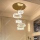 Duplex floor ceiling living room chandelier Infinite Tmall dimming