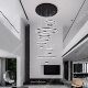 Simple design villa living room large chandelier
