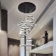 Simple design villa living room large chandelier