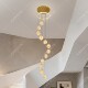 Stairwell chandelier overhead duplex floor large chandelier