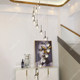 Light luxury villa crystal lamp loft staircase chandelier