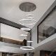 Villa hollow living room large chandelier hollow staircase chandelier