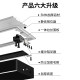 Aluminum alloy threading box rectangular computer desk TV cabinet desktop hole cover office desk embedded wire hole cover