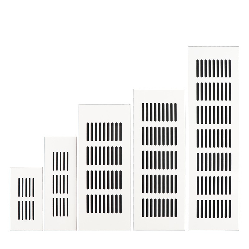 橱柜透气网铝合金长方形透气孔鞋柜通风孔格栅网格排气孔盖装饰盖-图3