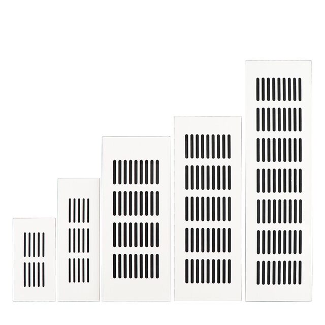 Aluminum alloy white cabinet breathable mesh cooling vents