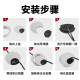 Computer cable sorting desk threading opening cover wooden decorative cover table desk round wiring hole cover box