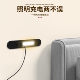 Bedside socket embedded strip, hidden USB charging Japanese style bedside table with light, touch sensor wiring board