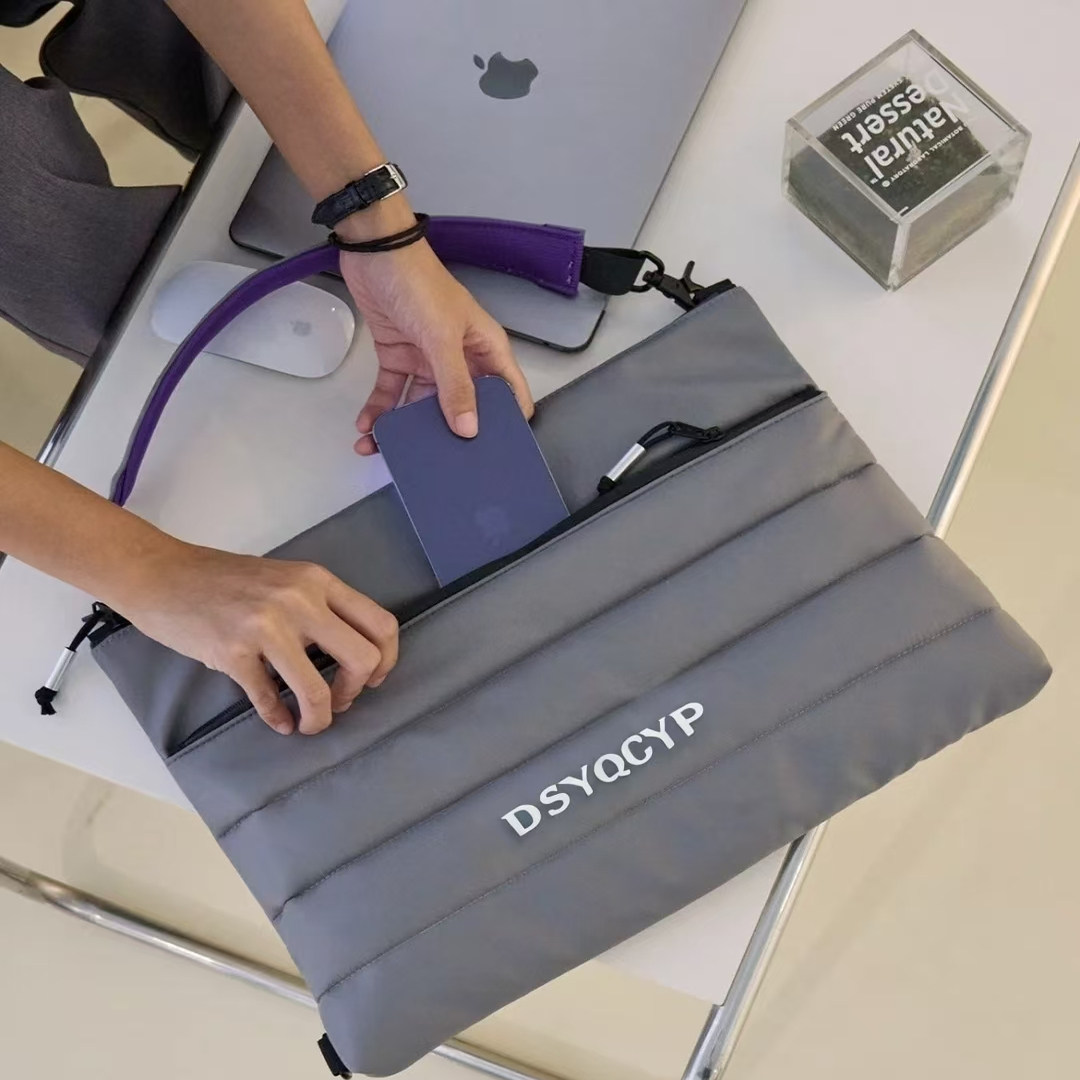 简约小众高级感笔记本电脑包13寸14寸男女通用可单肩手提斜挎包,淘宝优惠券,粉丝福利购,淘宝优惠卷