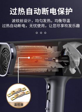 Yours/永日吹风机家用电吹风负离子风筒蓝光发型师发廊理发店高速