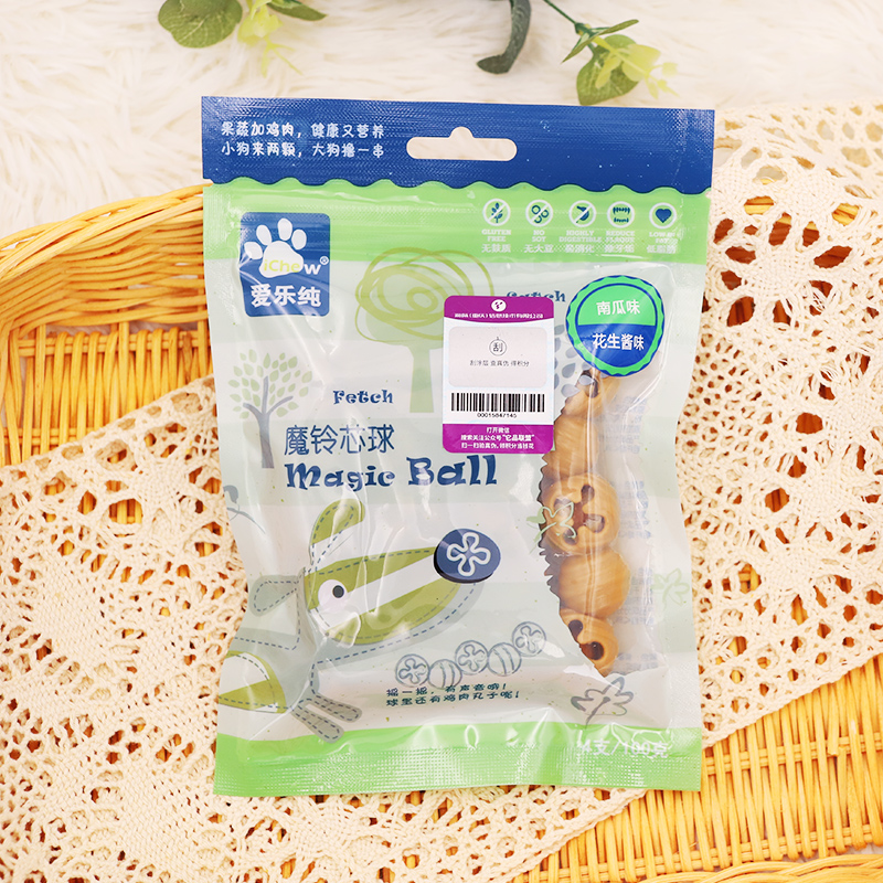 爱乐纯魔铃芯球犬用咬胶100g狗狗零食磨牙棒训练奖励洁齿骨除口臭 爱乐纯魔铃芯球犬用咬胶100g狗狗零食磨牙棒训练奖励洁齿骨除口臭