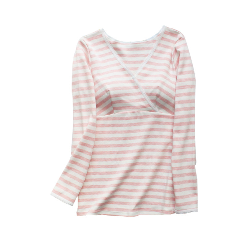 Thickened striped cross detachable anti-spill nursing clothing
