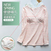 Thickened striped cross detachable anti-spill nursing clothing