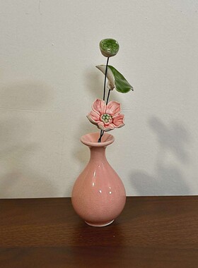 景德镇唯美陶瓷花瓶摆件简约