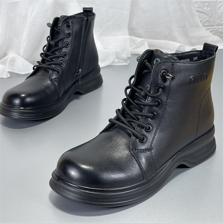 品牌清仓头层牛皮厚底马丁靴拉链秋冬加绒圆头休闲百搭真皮短筒靴,淘宝优惠券,粉丝福利购,淘宝优惠卷