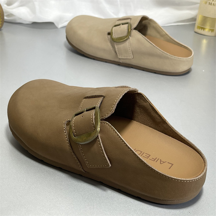 软底软皮勃肯鞋女真皮2026春季新款平底舒适懒人勃肯鞋厚底懒人鞋,淘宝优惠券,粉丝福利购,淘宝优惠卷