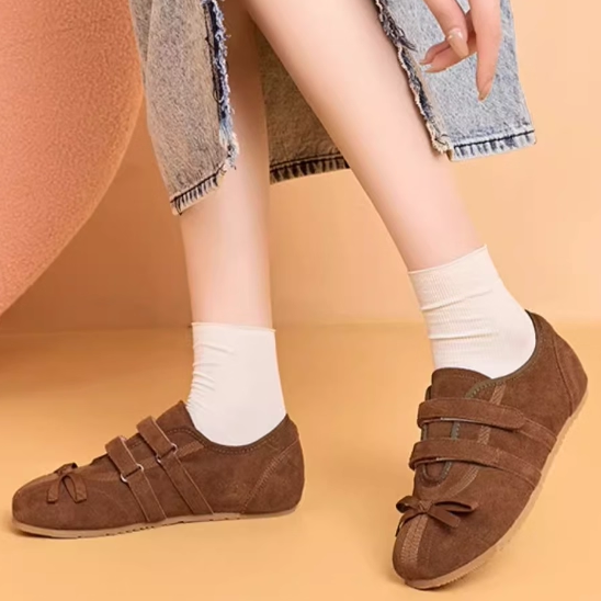 专柜正品真皮德训鞋女2025春秋魔术贴芭蕾舞磨砂皮玛丽珍休闲板鞋,淘宝优惠券,粉丝福利购,淘宝优惠卷