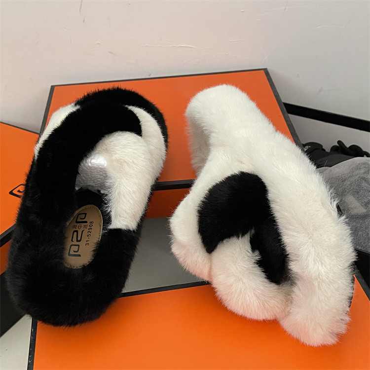 品牌撤柜毛毛拖鞋女外穿2025秋冬时尚韩版毛绒一字拖厚底棉拖鞋,淘宝优惠券,粉丝福利购,淘宝优惠卷