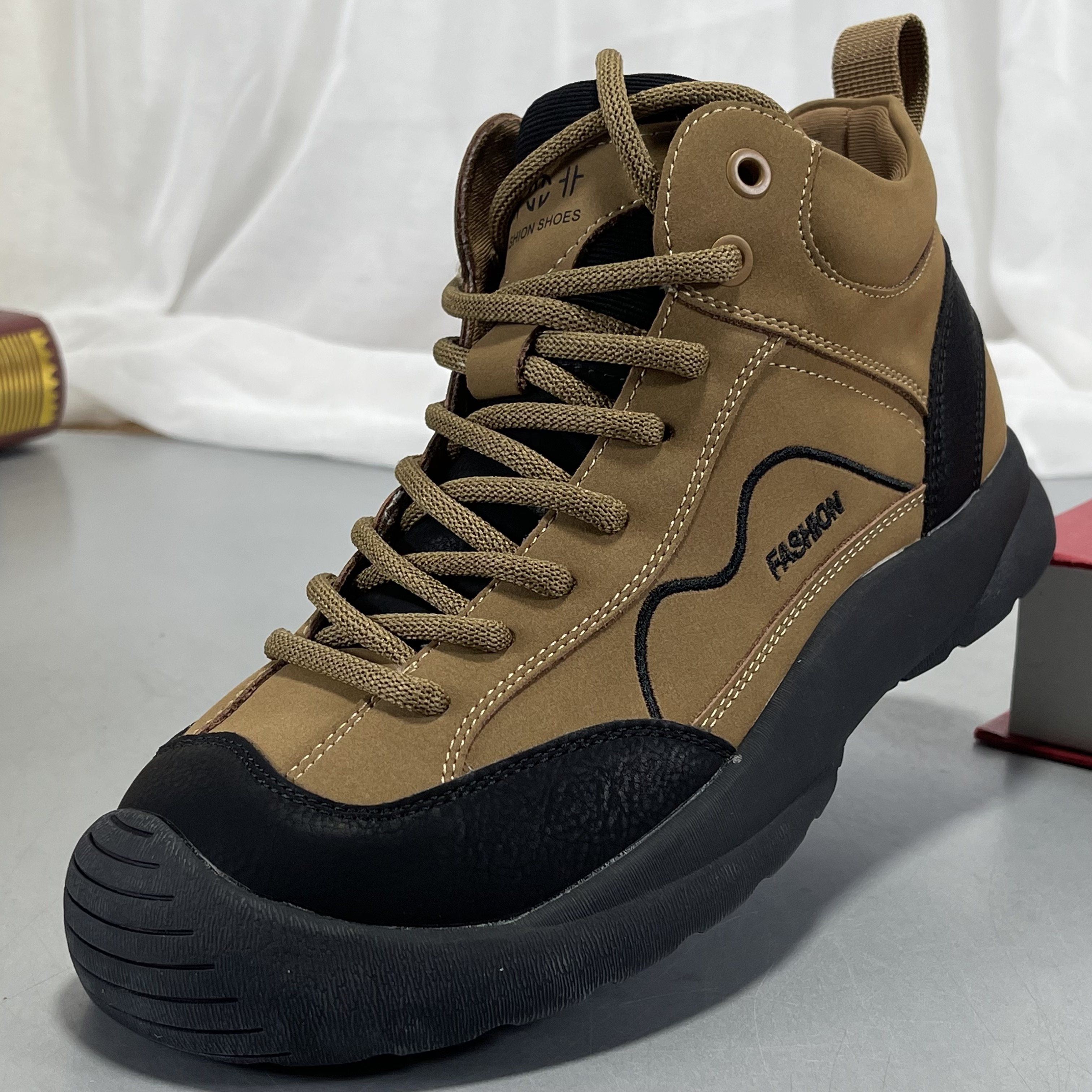 专柜正品得训鞋牛皮丑萌复古老爹鞋女休闲鞋户外运动鞋真皮高帮鞋,淘宝优惠券,粉丝福利购,淘宝优惠卷