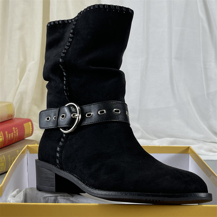 专柜正品羊反绒皮复古西部靴女2025秋冬美拉德骑士靴尖头堆堆短靴,淘宝优惠券,粉丝福利购,淘宝优惠卷