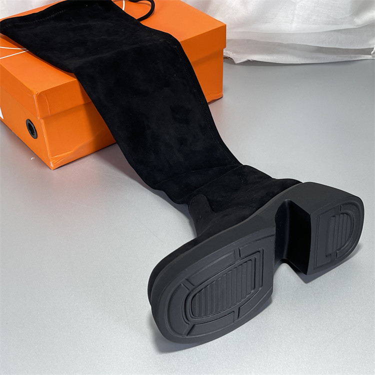 厚底过膝长靴女真皮高筒靴2025秋冬款高跟圆头粗跟显瘦弹力瘦瘦靴,淘宝优惠券,粉丝福利购,淘宝优惠卷