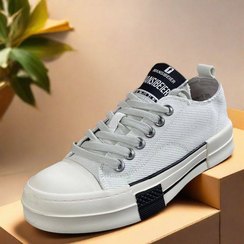 牛皮脚垫休闲鞋女学院风2025新款春款百搭复古帆布透气厚底板鞋女,淘宝优惠券,粉丝福利购,淘宝优惠卷