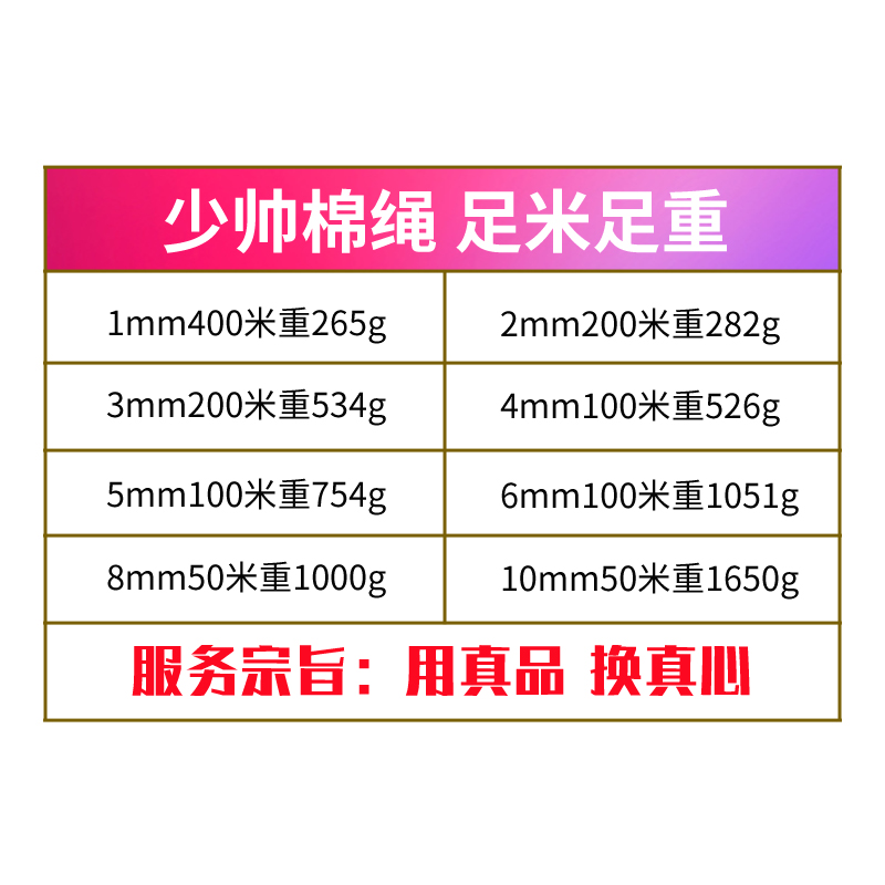 少帅编挂毯棉线绳棉绳材料挂毯编织线diy手工软绳子捆绑绳粽子绳-图0