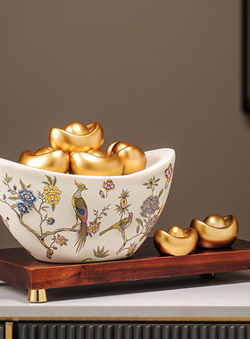 聚宝盆摆件招财聚财新中式家居