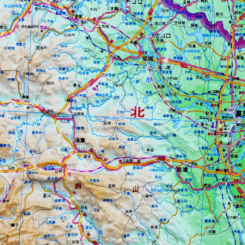 2024河南省立体地图3D立体挂图中国地图3d凹凸立体地形图超大尺寸地形图地理地势地貌学生教学家用-图0