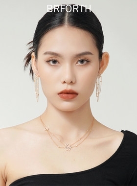 BRFORTH 绣球花系列项链锁骨链女百搭仙气项链