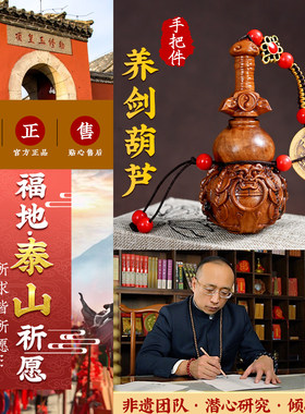 养剑葫芦摆件创意雷击木手把件