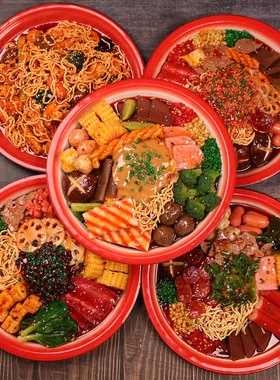 仿真麻辣拌食品模型假菜样品