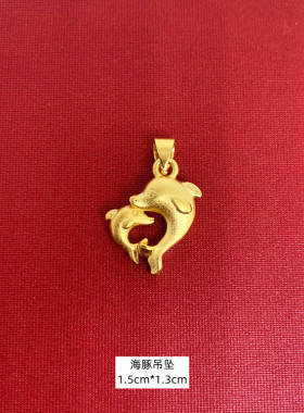 清仓不掉色黄金小吊坠女士项链