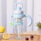 A high-looking ice cup cup with high temperature resistance tea water separation straw cup large capacity double drink tea water plastic cup