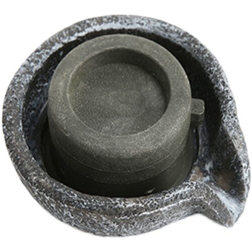 树脂仿真流水小石磨盘吸上水石鱼缸盆景假山喷泉招财装饰配件摆件 - 图3