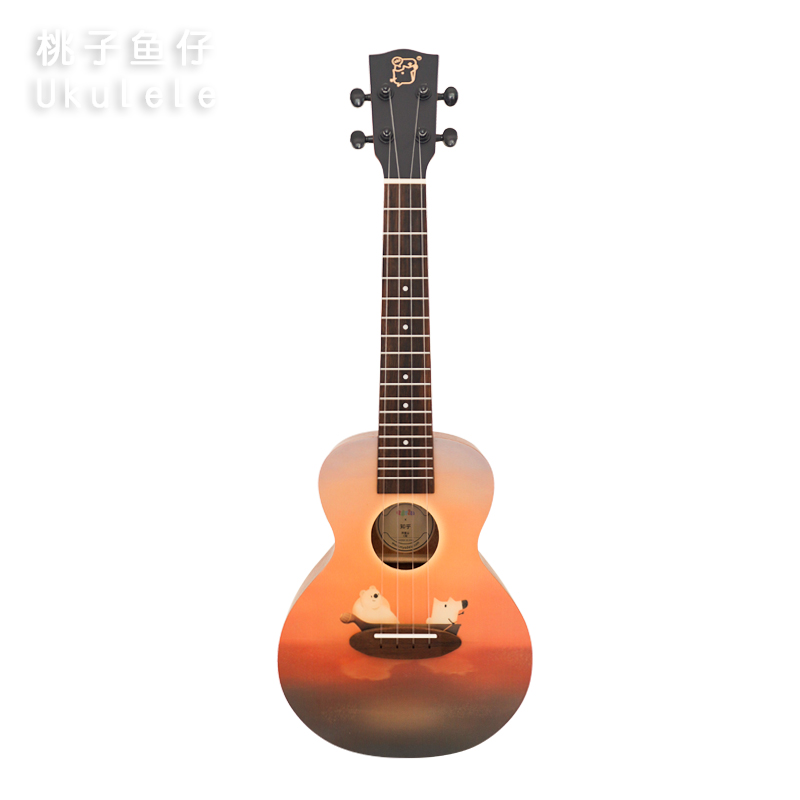 奈施Adela 知乎刘看山定制款尤克里里桃花芯单板初学入门桃子鱼仔 - 图3