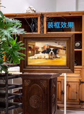 面框10厘米 厚4.5实木画框拉丝工艺复古画框油画框空框画框装裱