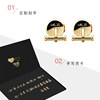 Men's cufflinks customized name letters light luxury and advanced