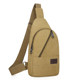 Men's canvas chest bag Korean casual one-shoulder multifunction