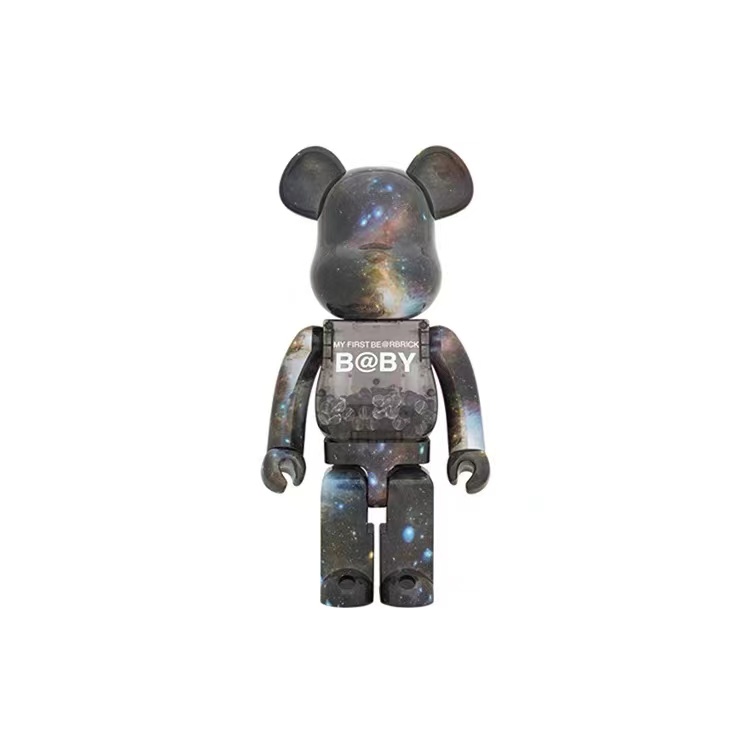 bearbrick400%星空千秋积木熊梵高暴力熊联名公仔摆件潮手办模型 - 图3