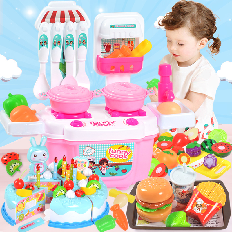 ALCTOYS 澳乐城玩具品牌店儿童厨房玩具仿真做饭煮饭宝宝过家家女孩男孩厨具切切乐套装2-60