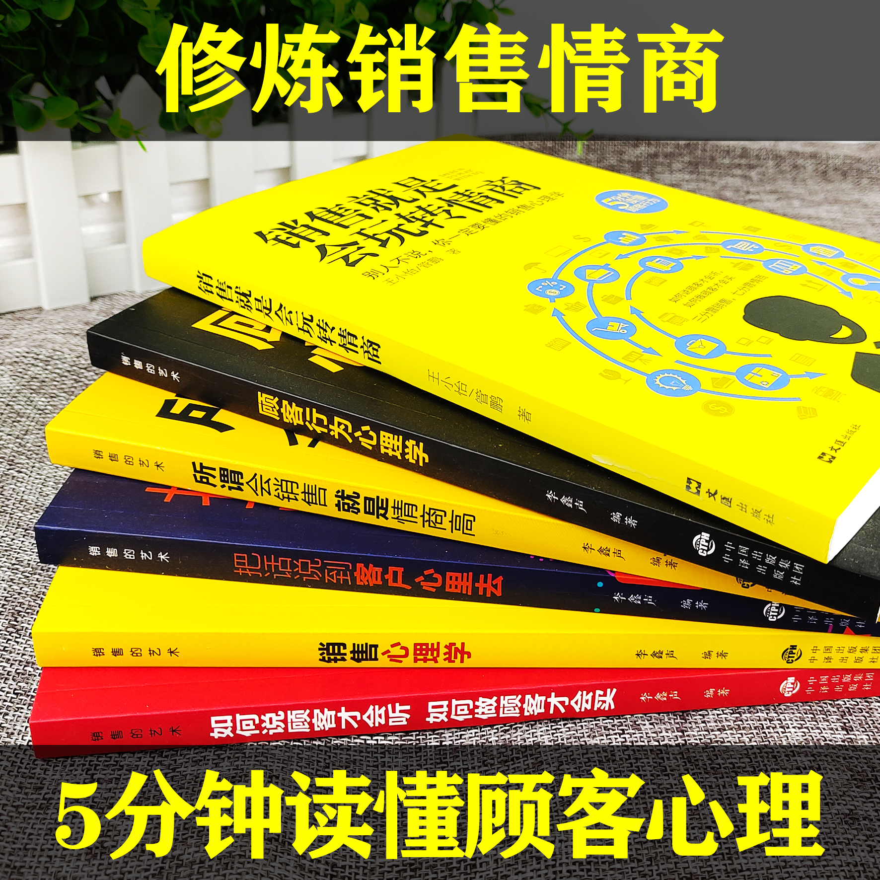 正版6册 销售就是要玩转情商销售技巧书籍 营销 口才顾客行为心理学把话说到客户心里去技巧和话术二手房买卖房地产畅销书会wl - 图0