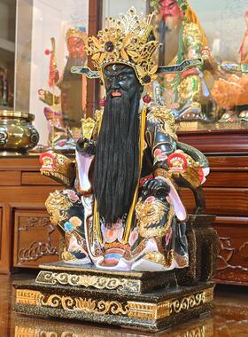 包青天木雕神像装饰摆件