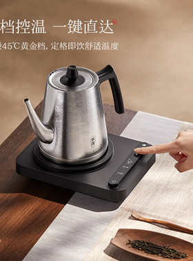 JOINXIN/庄信 E06钛银 E06纯钛烧水壶泡茶用恒温手动可控常热水壶