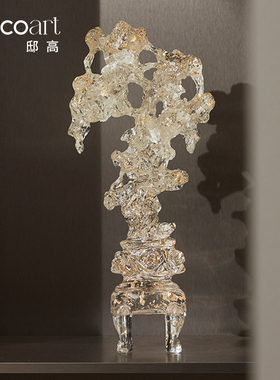 邸高DECO样板房装饰品售楼处中式柜体装饰摆件高级感艺术搭配套装