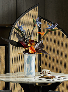 邸高新中式实木木皮祥云收纳盒